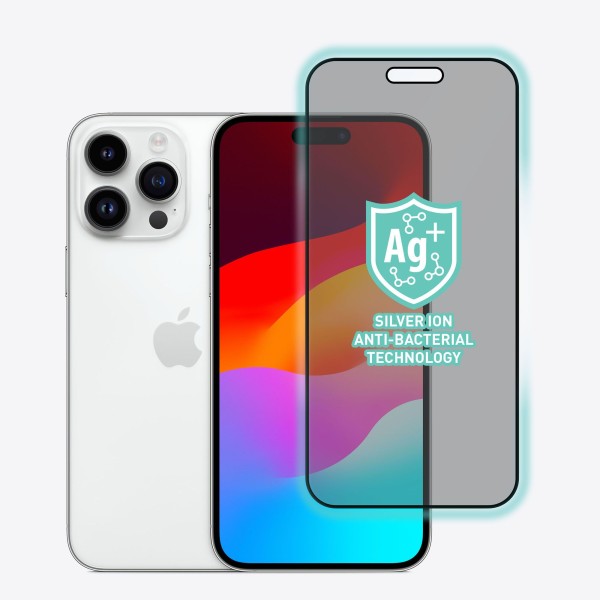 Torrii Bodyglass Anti-Bacterial Screen Protector For iPhone 14 Pro Max (Full Coverage Black)