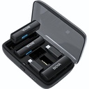 BOYA Microphone w-case with lightning-Type C- 3.5mm connector