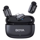 BOYA Smallest 2.4Ghz W/L Mic for Type-C device(2TX+1RX) w/charging case 
