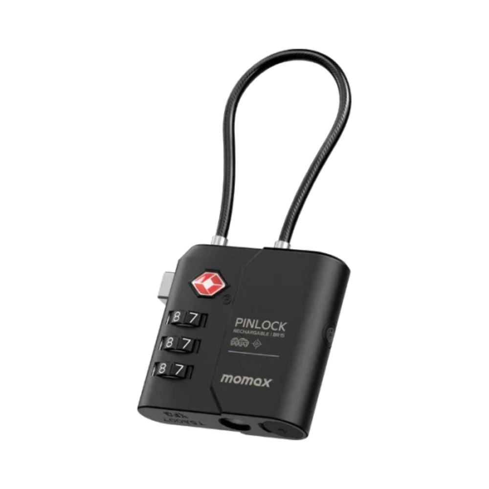 Momax PinLock TSA Padlock Find my locator (Black)