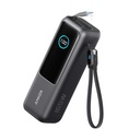 Anker Power Bank (25K, 165W, Built-In and Retractable Cables) (Black)