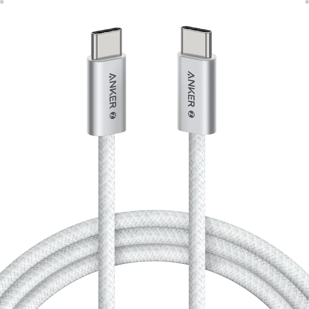 Anker Zolo USB-C to USB-C Cable 240W Braided (1.8m/6ft) (White)