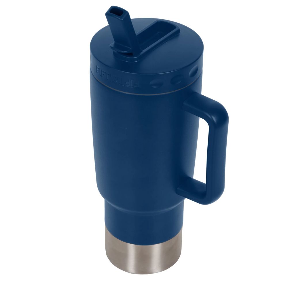 Fifty Fifty Insulated Mug 887ML (Navy Blue)