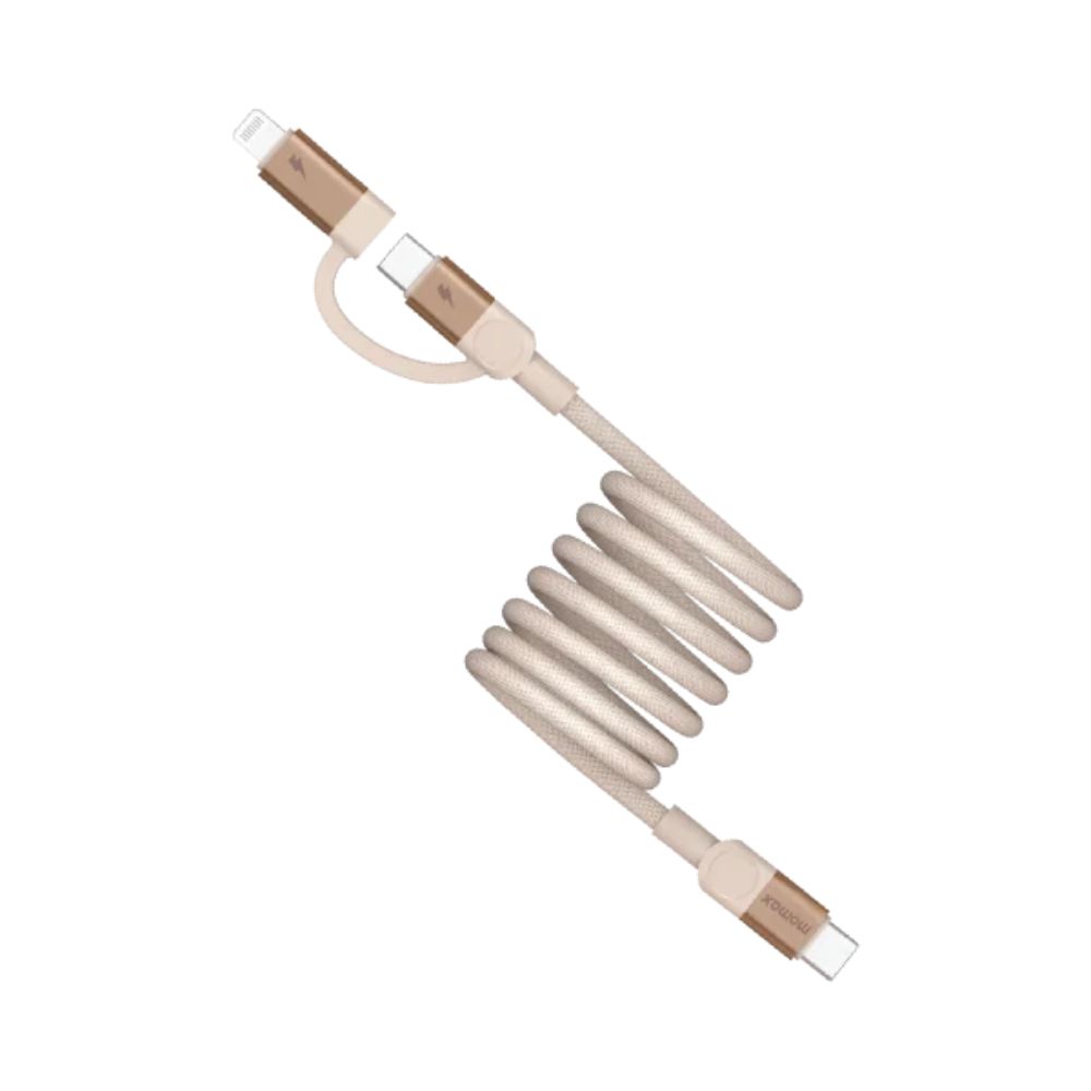 Momax Mag.Link 100W USB-C to USB-C Magnetic Cable 1m  (Desert Titanium)