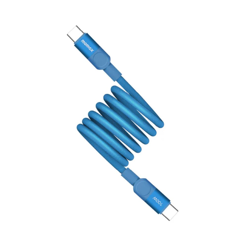 Momax Mag.Link 100W USB-C to USB-C Magnetic Cable 1m  (Blue)