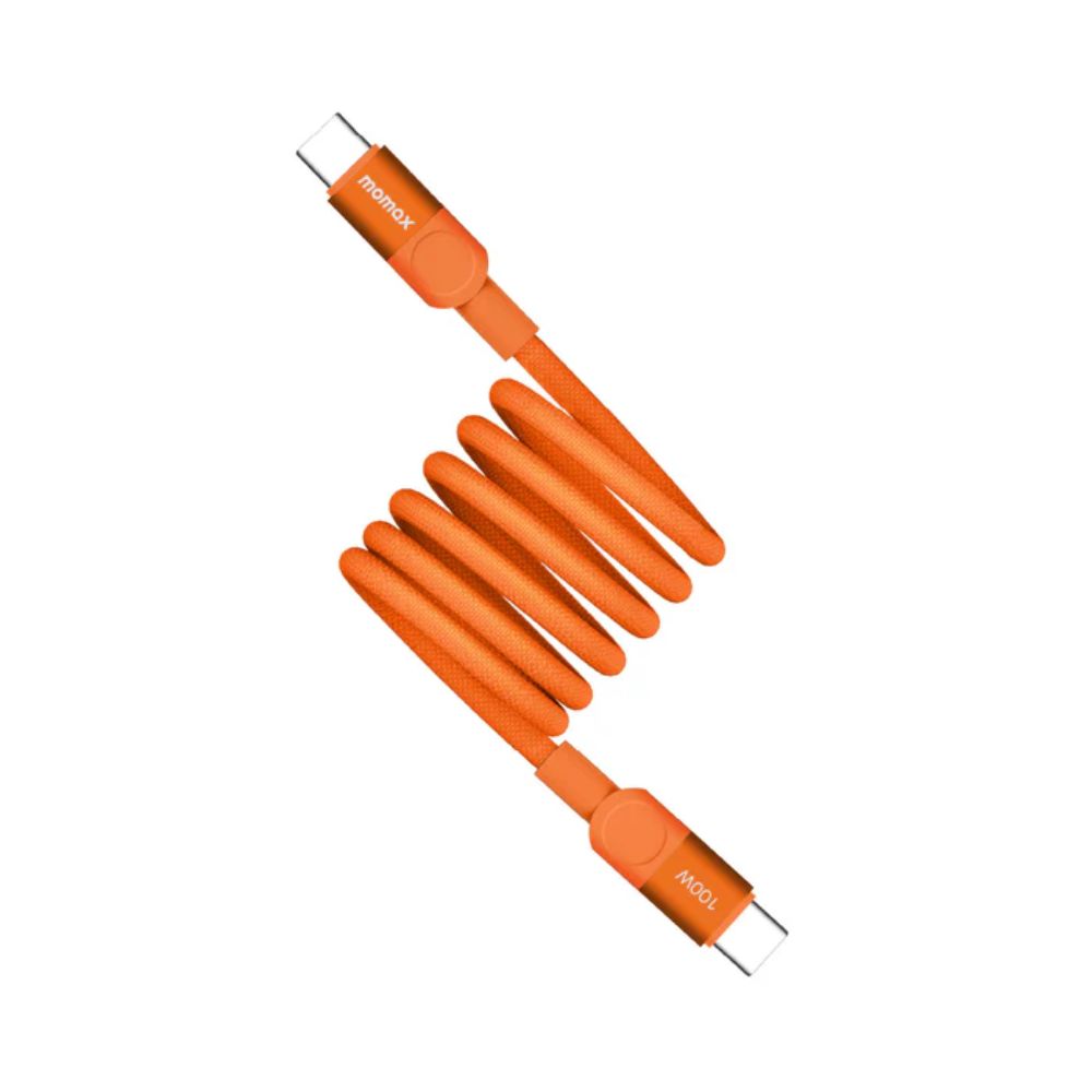 Momax Mag.Link 100W USB-C to USB-C Magnetic Cable 1m  (Orange)