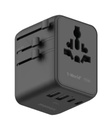 Momax 1-World2 70W 5-Port USB-C AC Travel Adaptor (Black)