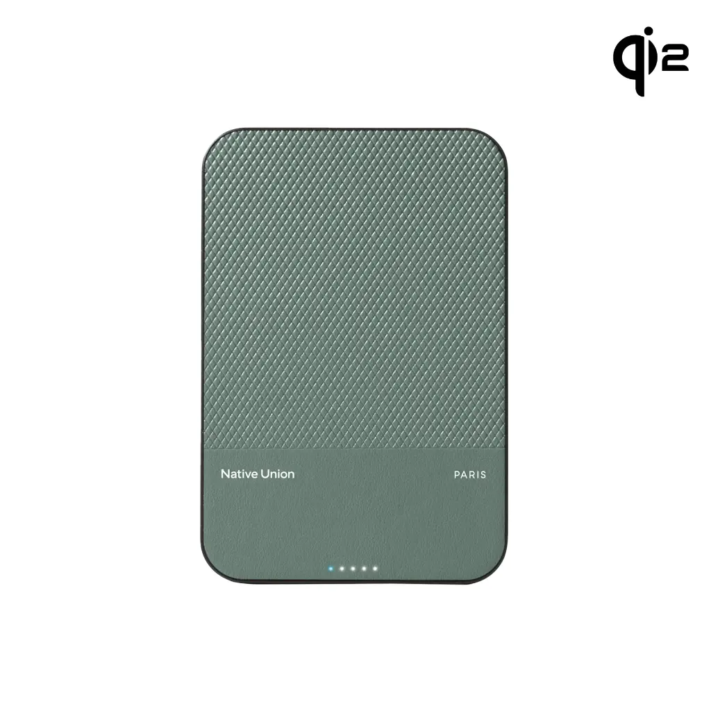 Native Union (Re)Classic Power Bank 5000mAh Qi2 (Slate Green)