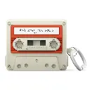Elago Cassette Tape Hang Case AirPods Pro 3 (Classic White / Red)