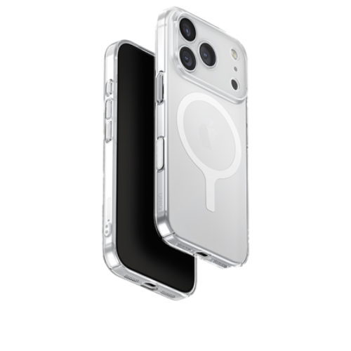 Uniq Airsuit MagSafe Case for iPhone 17 Pro Max (Glossy Clear/White)