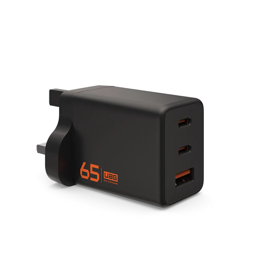 UAG Wall Charger SRGE 65W 3Port UK (Black)
