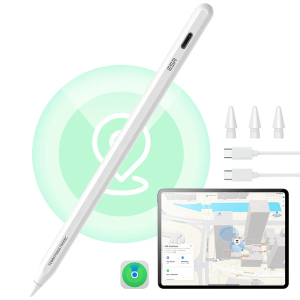 ESR Geo Digital Pencil With Find My (White)