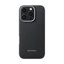 Pitaka Woven Slim Case iPhone 16 Pro Max (Black/grey)