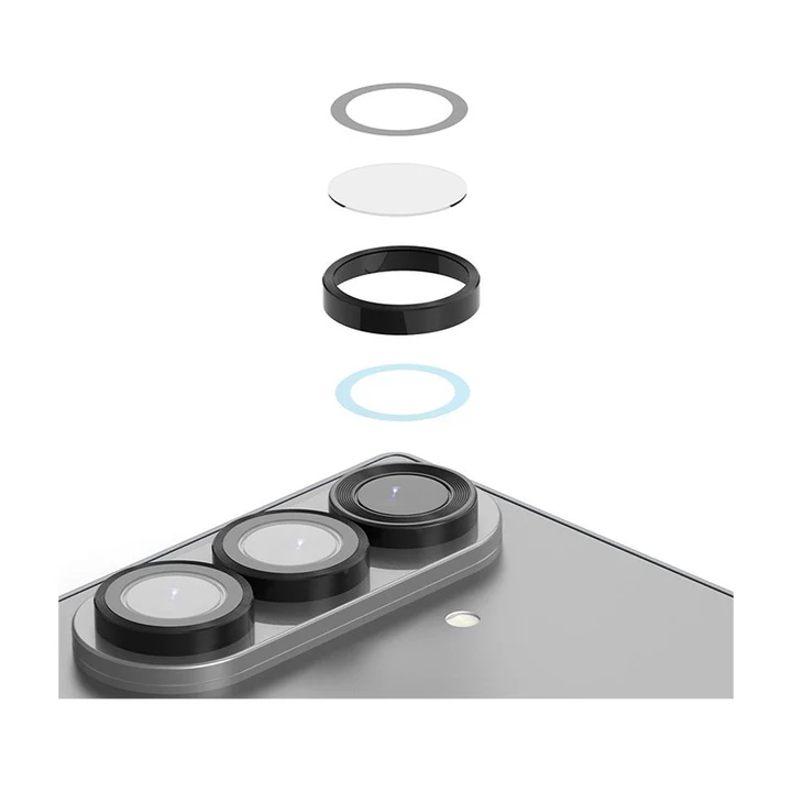 Araraee Camera Lens Ring Protection for Samsung Z Fold 7 (Clear)