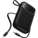 Baseus EnerFill FC31 Qpow3 Digital Display Power Bank with 2 Built-in USB-C Cables 10000mAh 45W (Cosmic Black)