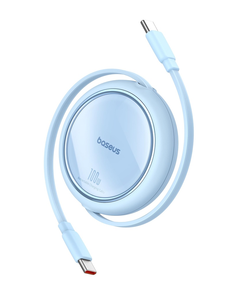 Baseus Free2Pull Mini Retractable Cable USB-C to USB-C 100W 1.5m (Galaxy Blue)