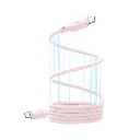 Baseus PicoGo Magnetic Liquid Silicone Fast Charging Cable USB-C to USB-C 240W 1m (Baby Pink)