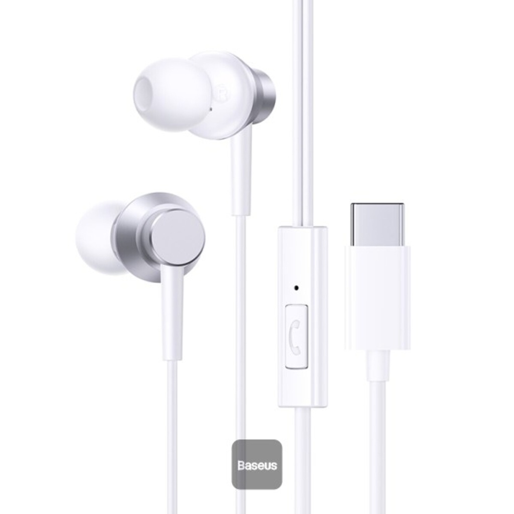 Baseus Encok CZ11 Wired Earphones (Moon White)