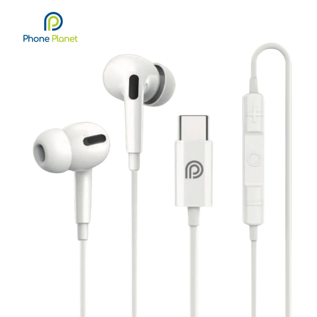 Phone Planet Universal Type-C Wired Earphones HF02 (White)