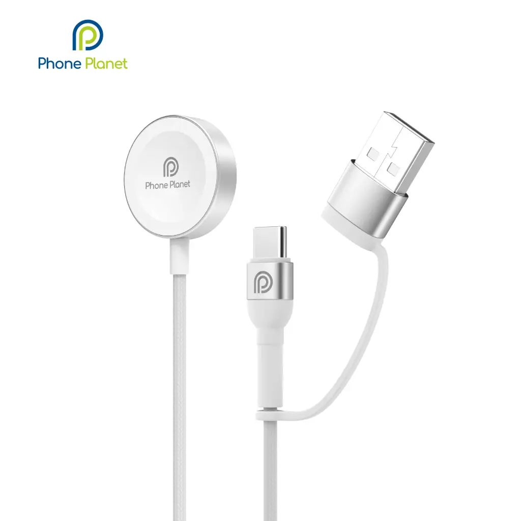 Phone Planet Wireless Watch Charger (White)