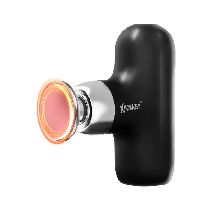 XPower MG18 2 in 1 Mini Hot Compress Massage Gun (Black)