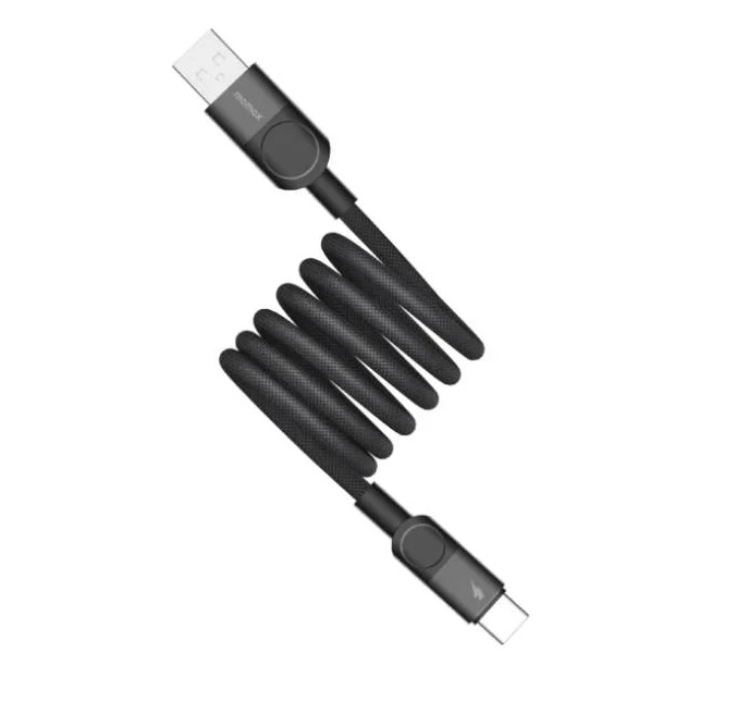 Momax Mag.Link 66W USB-A to USB-C Magnetic Cable 1m (Black)