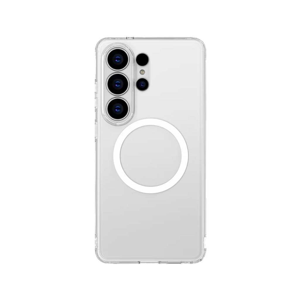 يو اي جيه  كفر سامسونج جالاكسي  اس 26  ألترا   مع مغناطيس– شفاف جليدي / أبيض