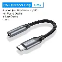 Vention USB-C to 3.5MM Earphone Jack with DAC Adapter 0.1M (Black)