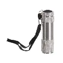 Mini 9 LED Aluminum Flashlight (Silver)