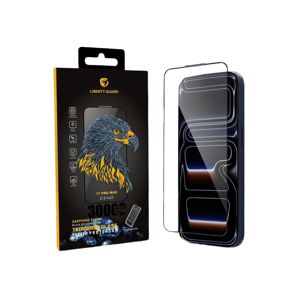 Liberty Guard Screen Protector Sapphire for iPhone 17 Pro Max (Clear)
