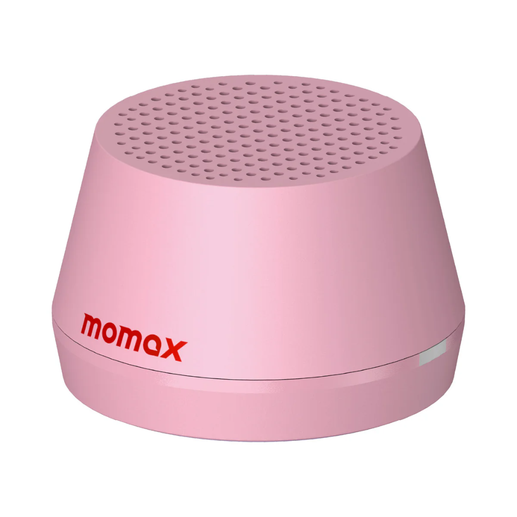 Momax 1-VIBE GO LITE Magnetic Wireless Speaker (Pink)