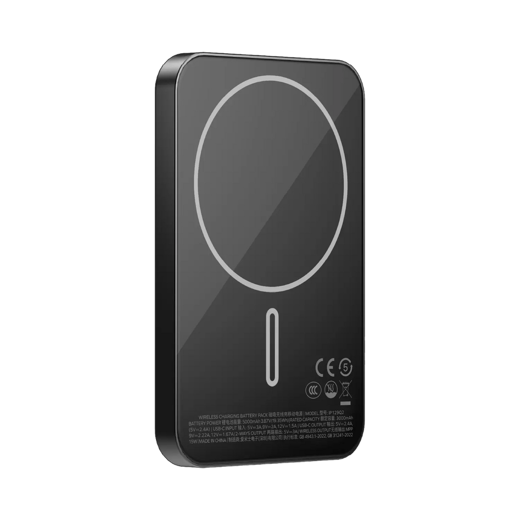 Momax 1-Power Q.Pass 5000mAh Qi2 Magnetic Wireless Battery Pack (Black)