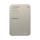Momax 1-Power Q.Pass 5000mAh Qi2 Magnetic Wireless Battery Pack (Titanium)