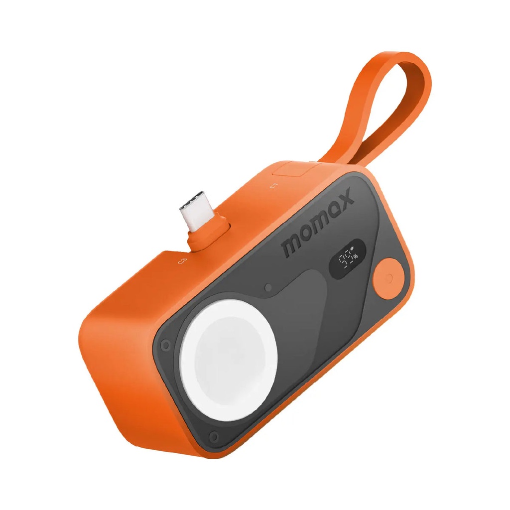 Momax 5000mAh PD 20W Built-in C cable & Apple Watch Tail Plug Power