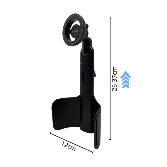 Rocket Magnetic Car Cup Holder (Black)
