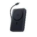Baseus PicoGo AM61 Qi2.2 Magnetic Power Bank with Built-in Cable 10000mAh 45W - Cosmic Black