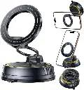 Baseus PrimeTrip VC2 Flex Pro Magnetic Wireless Car Charger Mount Suction Cup Version - Cosmic Black