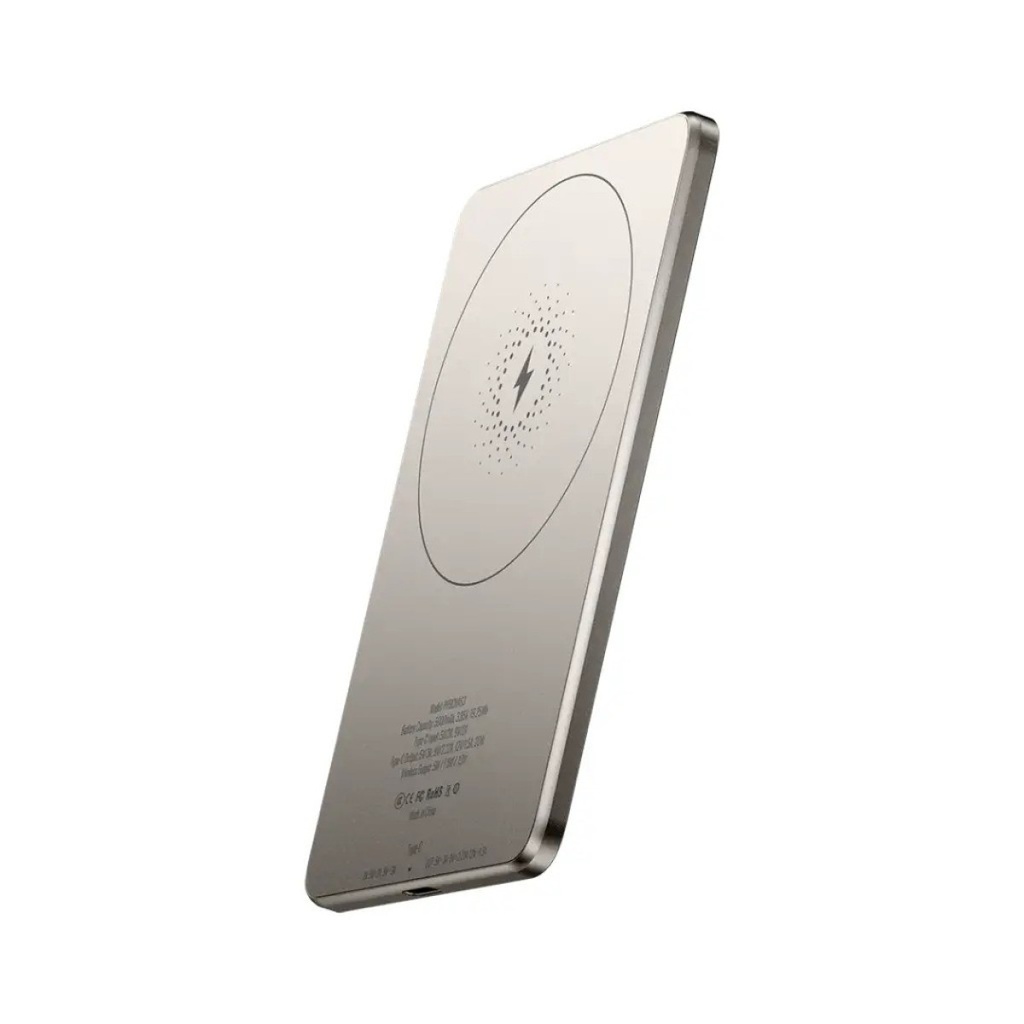 Powerology Ultra-Thin Magsafe Power Bank 5000mAh (Titanium)