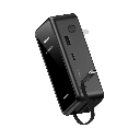 Momax 1-PAC⁺10000mAh 3 in 1 Hybrid GaN Battery Pack with Build-in retractable Cable (Black)