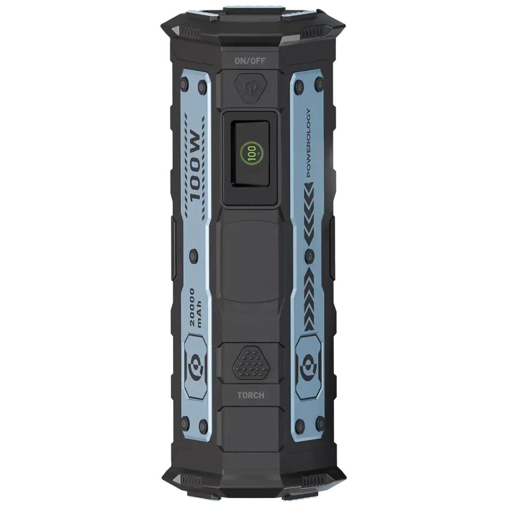 Powerology TorchPower 20000mAh Power Bank  Built-in Flashlight 