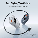 Vention Mini 10000mAh Power Bank (USB-C + USB-A) with Built-in USB-C Cable & Apple Watch Charging 22.5W (White)