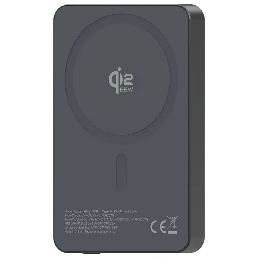 Powerology Blanc25 MagSafe Power Bank 10000mAh (Grey)