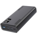 Promate 20W PD Dual USB-C and 22.5W USB-A Ports Power Bank 20000mAh (Black) 