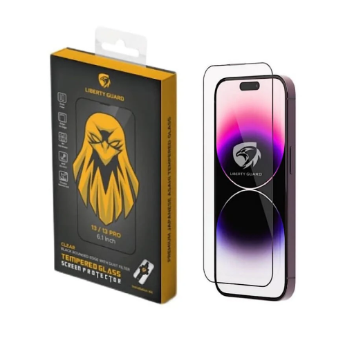 Liberty Guard 2.5D Full Cover Screen Protector 3X Reinforced for iPhone 15 Pro / 16  (Clear)