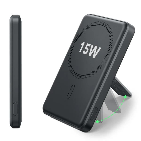 ESR MagSlim Kickstand Power Bank 10000mAh Qi2 (Black)
