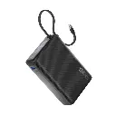 Promate 20000mAh Ultra Compact 35W SuperSpeed™ Power Bank with Built-In USB-C Cable (Black)