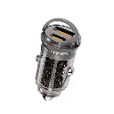 Promate Mini Car Charger 65W (Transparent) 