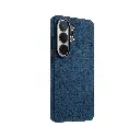 Melkco Alcantara Magsafe Case For Samsung Galaxy S26 Ultra (Dark Blue)