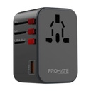 Promate Travel Adapter 36W PD GaN™ (Black)
 