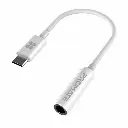 Promate  Adapter USB-C to 3.5mm AUX (White)
